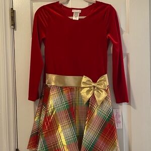 Bonnie Jean Sz 16 Drop Waist Holiday Dress